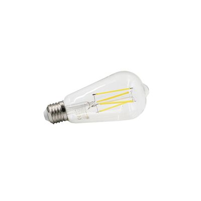 LED ΛΑΜΠΑ COG ΑΒΟΚΑΝΤΟ ST64 ΔΙΑΦΑΝΟ Ε27 6W ΘΕΡΜΟ