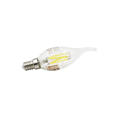LED ΛΑΜΠΑ COG ΚΕΡΑΚΙ ΔΙΑΦΑΝΟ ΜΕ ΜΥΤΗ Ε14 6W ΝΤΙΜΑΡΙZ ΘΕΡΜΟ