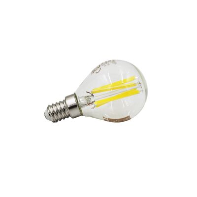 LED ΛΑΜΠΑ COG ΣΦΑΙΡΙΚΟ ΔΙΑΦΑΝΟ Ε14 4W ΝΤΙΜΑΡΙΖΟΜΕΝΟ ΘΕΡΜΟ