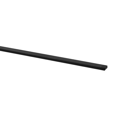 Aluminum profile BLACK 2m wall mounted for led strips max. W:12.4mm  L:2m W:16.1mm  H:6.05mm SET WITH 2 END CAPS AND BLACK COVER