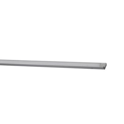 Aluminum profile 2m wall mounted for led strips max W:12.4mm  L:2m W:16.1mm  H:6.05mm SET WITH 2 END CAPS AND FROSTED (MAT) COVE