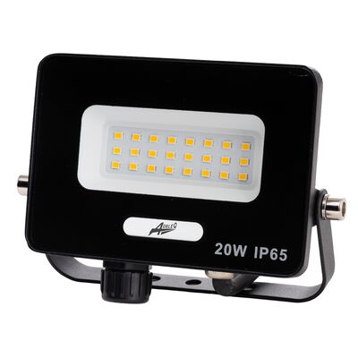 ΠΡΟΒΟΛΕΑΣ LED ΚΑΙ ΓΙΑ ΑΝΙΧΝΕΥΤΗ ΚΙΝΗΣΗΣ 20W 230V 6200K IP65 ΜΑΥΡΟΣ