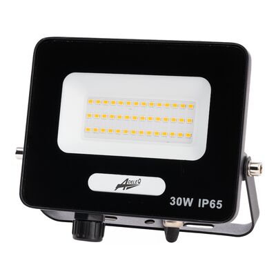 ΠΡΟΒΟΛΕΑΣ LED ΚΑΙ ΓΙΑ ΑΝΙΧΝΕΥΤΗ ΚΙΝΗΣΗΣ 30W 230V 6200K IP65 ΜΑΥΡΟΣ