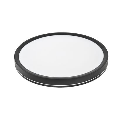 LED ΠΛΑΦΟΝΙΕΡΑ PC SIDELIT 230mm 24W CCT IP40 ΜΑΥΡΗ