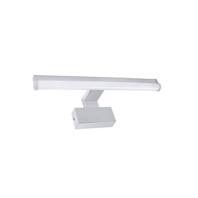 LED ΦΩΤΙΣΤ.ΛΟΥΤΡΟΥ ΣΤΡΟΓΓΥΛΟ ΑΛΟΥΜΙΝΙΟ&PC 40cm 8W IP44 CCT ΣΑΤΙΝΕ