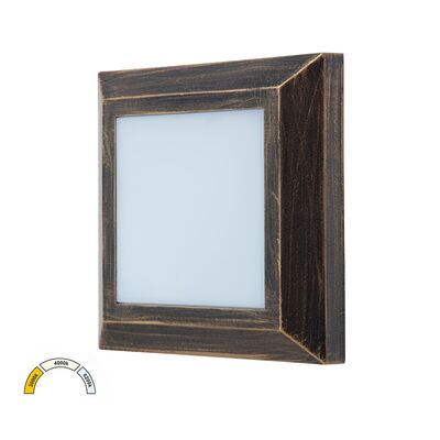 LED ΦΩΤΙΣΤΙΚΟ PC ΕΠΙΤΟIXO ΤΕΤΡΑΓΩΝ0 D125mm 4W CCT IP65 ΡΟΥΣΤΙΚ