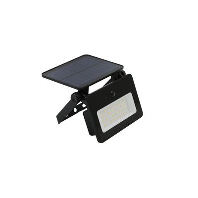 Solar Led floodlight with PIR sensor 900lm CCT black