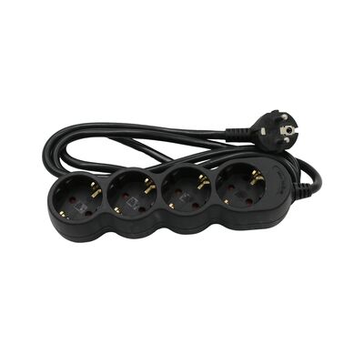 ΠΟΛΥΠΡΙΖΟ ΜΕ ΚΑΛΩΔΙΟ 3x1.5mm² 1.5μ 4 ΣΟΥΚΟ ΜΑΥΡΟ