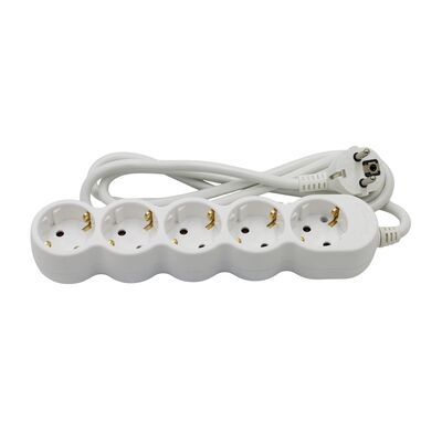 ΠΟΛΥΠΡΙΖΟ ΜΕ ΚΑΛΩΔΙΟ 3x1.5mm² 1.5μ 5 ΣΟΥΚΟ ΛΕΥΚΟ