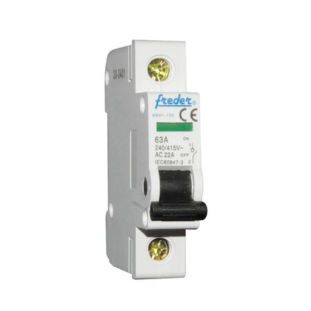 Isolation rail Switch 1module round handle KNH1-100 1P 63A