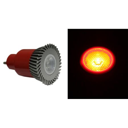 Power led GU10 3W-230V 30' red