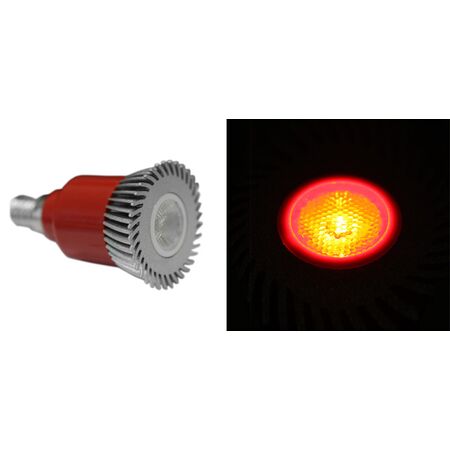 Power led E14 3W-230V 30' red