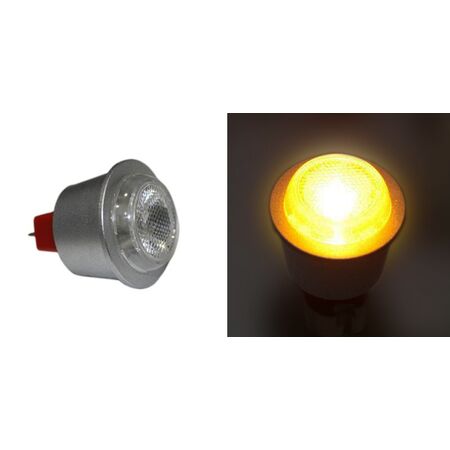 Led Lamps MR11 2W 12VAC/DC 30° amber