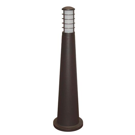 Ground Pillar Aluminum Culinder Cone with base with shades lighting Fitting 9026-650 GU10 IP54 grained rust