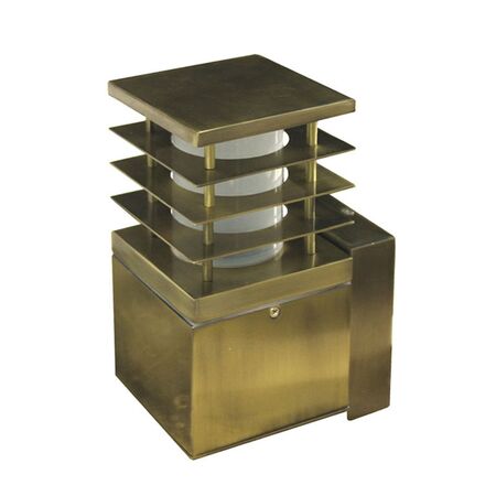 Wall mounted Aluminum Square with shades with base Lighting Fitting D110mm 7234 E27 IP44 antique brass