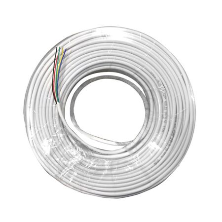 Alarm cable without shielding 6coresx0.22mm white