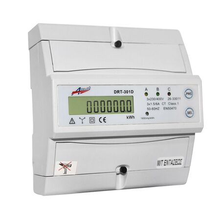 Digital Power Meter Three phase for DIN rail /5A CT type