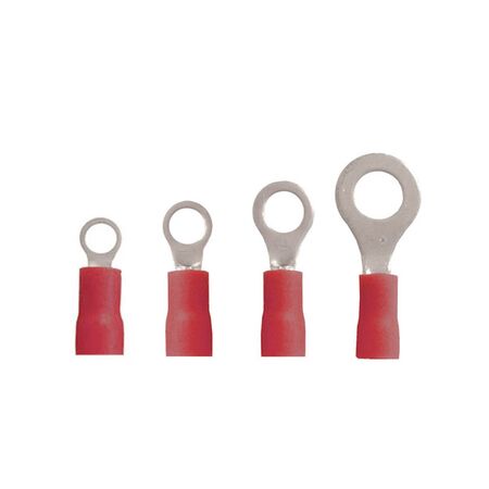 Insulated Ring Cable Lug Terminal RV1-4L red