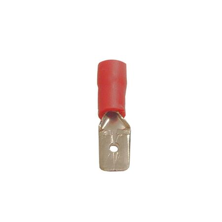 Insulated Male blade cable lug terminal MDD1-250 red
