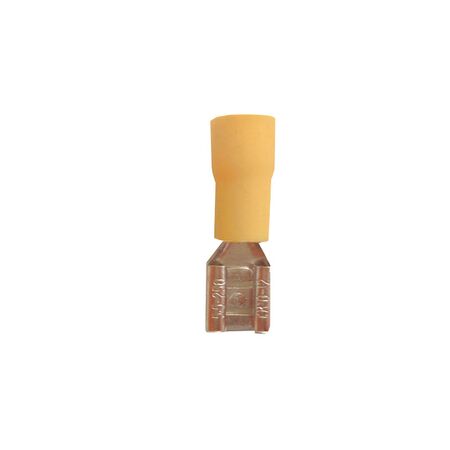 Insulated Female spade cable lug terminal FDD5-250 yellow