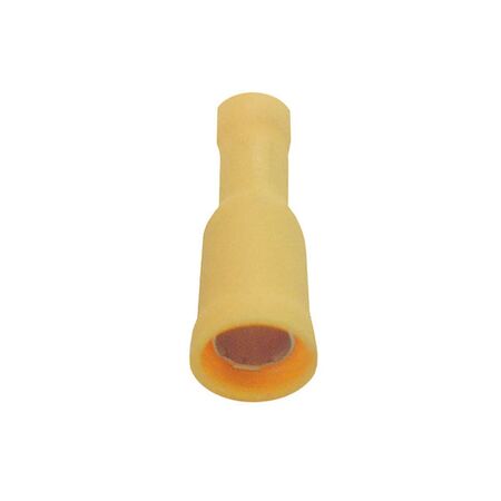 Insulated Female bullet cable lug terminal FRD5-195 yellow