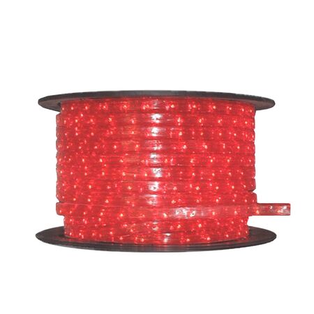 Rope Light Clear Flat 11x17mm 3wires Red