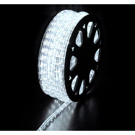 Led Rope Light Clear Flat  11x14mm 2wires 36led/m Cool White