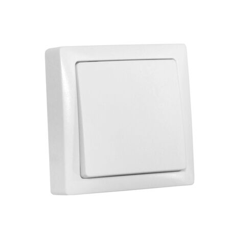 Wallmounted Light Switch IP20 10A 230V 1gang 1way White