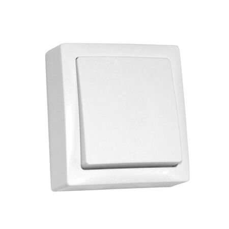 Wallmounted Light Switch IP20 10A 230V 1gang 2way White