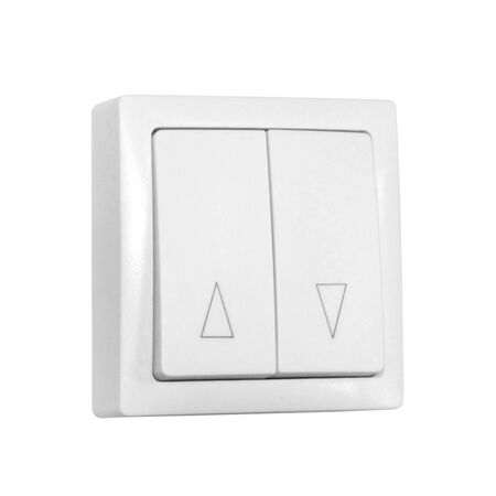 Wallmounted Shutter control button IP20 10A 230V White