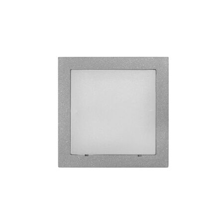 Wall mounted Lighting Fitting Square 9733 IP54 16Led 230V grey frame blue