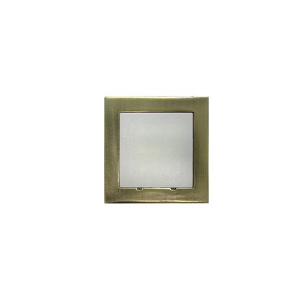 LED ΦΩΤΙΣΤΙΚΟ ΑΛΟΥΜΙΝΙΟΥ ΕΠΙΤΟΙΧΟ TETΡΑΓΩΝΟ 0.6W ΜΠΛΕ ΑΝΤΙΚΕ