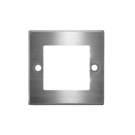Frame Inox for Square recessed lighting fitting 9632 milky plastic