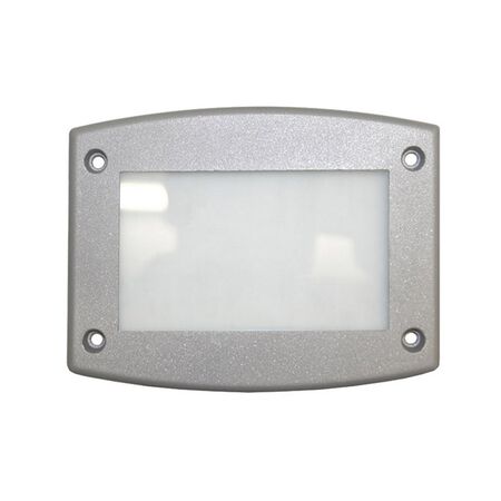 Alluminum Frame grey for big Rectangular recessed lighting fitting 9674 frosted glass