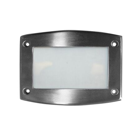 Alluminum Frame satin for big Rectangular recessed lighting fitting 9674 frosted glass