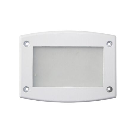 Alluminum Frame white for big Rectangular recessed lighting fitting 9674 frosted glass