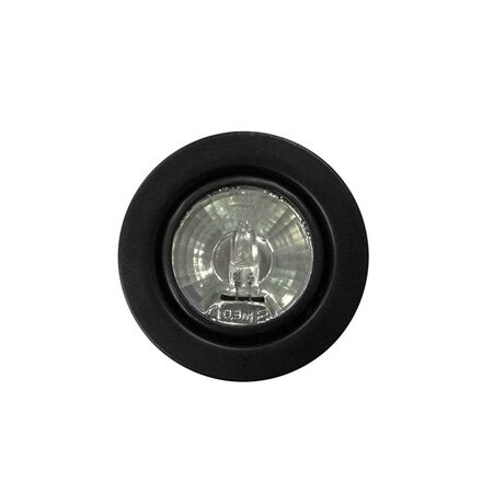 Mini Recessed Spot light (117)JC4 black metal ring clear glass black