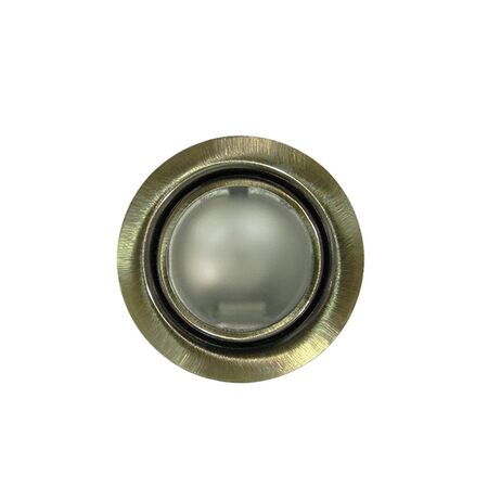 Mini Recessed Spot light (117)JC4 An-Brass metal ring frosted glass antique brass