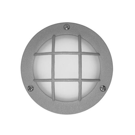 Wall/ceiling Aluminum Round net light 9094 IP54 230V 36Led grey body frosted glass cool white