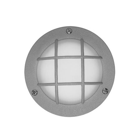 Wall/ceiling Aluminum Round net light 9094 IP54 230V 36Led grey body frosted glass blue