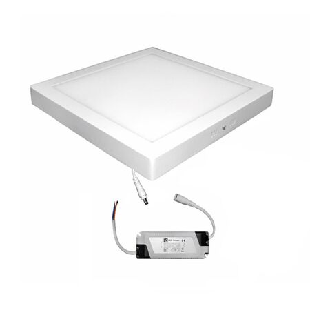 Wall Mounted LED Slim Downlight 25W Square 4000K White D300