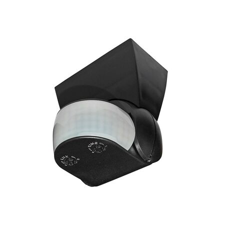 Wallmounted Infrared motion sensor flat shaped 220° 6A 230V black