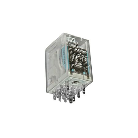Relay mini 14pin 2contacts with Led & Button 48V AC