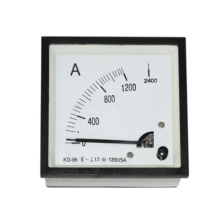 Analog Panel Ammeter 96x96 1200/5A complete