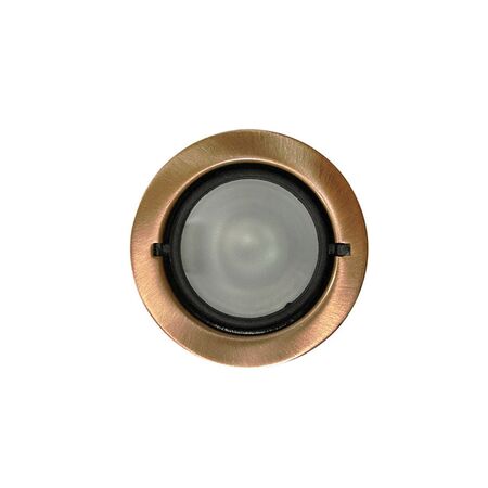 Mini Recessed Spot light (117)JC4 black plastic ring frosted glass mat copper(AC)