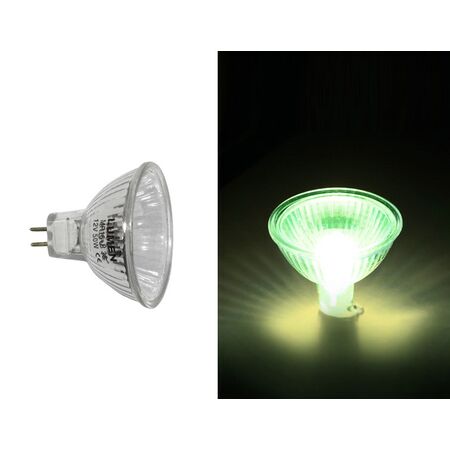 Halogen Dichroic Lamp PAR16 12V 38° 50W Green