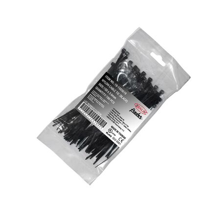 Nylon Cable ties with UV protection 150x3.6mm black