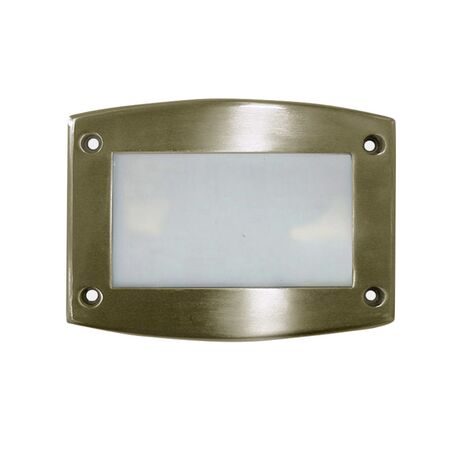 Alluminum Frame antique brass for big Rectangular recessed lighting fitting 9674 frosted glass
