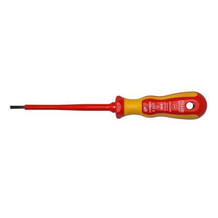 Screwdriver 1000V flathead for slotted screws 0.5X3X100 yellow