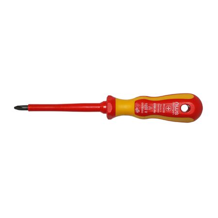 Screwdriver 1000V for Phillips screws (PH) No2 100mm yellow
